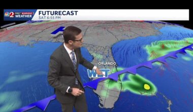 Showers and storms arriving Friday to Central Florida