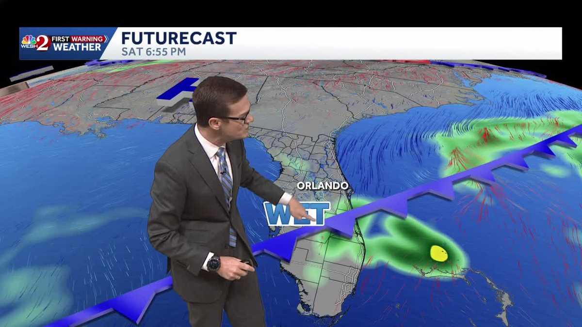 Showers and storms arriving Friday to Central Florida