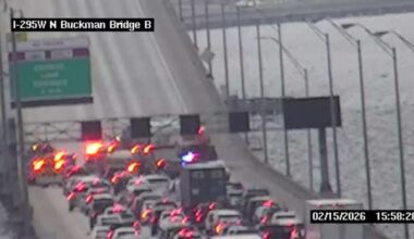 Southbound lanes reopen on Buckman Bridge after being closed due to crash