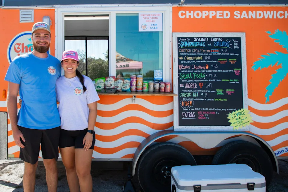 Evan Cassell and Corrina Hohl opened Chop It Up food truck in October of 2024.
