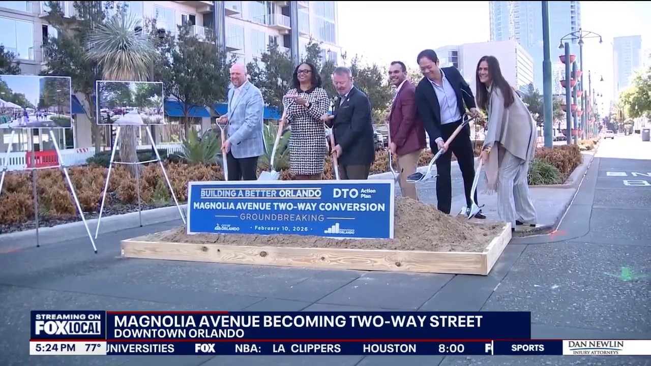 Orlando begins Magnolia Avenue conversion to two-way traffic