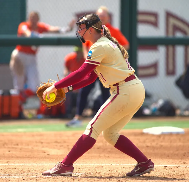 Florida State softball beat Auburn 4-0 to win the NCAA Tallahassee Regional title on Sunday, May 18, 2025 at Seminole Softball Complex
