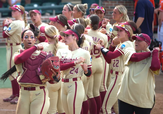Florida State softball beat Auburn 4-0 to win the NCAA Tallahassee Regional title on Sunday, May 18, 2025 at Seminole Softball Complex