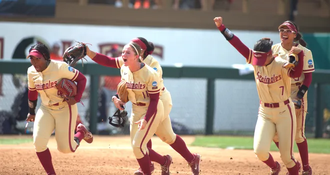 Florida State softball beat Auburn 4-0 to win the NCAA Tallahassee Regional title on Sunday, May 18, 2025 at Seminole Softball Complex