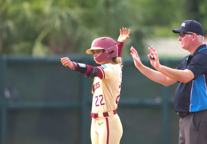Florida State softball beat Auburn 4-0 to win the NCAA Tallahassee Regional title on Sunday, May 18, 2025 at Seminole Softball Complex