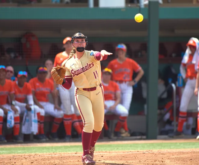 Florida State softball beat Auburn 4-0 to win the NCAA Tallahassee Regional title on Sunday, May 18, 2025 at Seminole Softball Complex