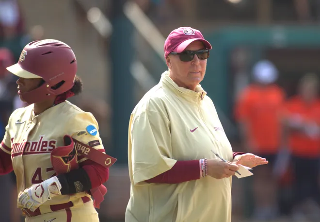 Florida State softball beat Auburn 4-0 to win the NCAA Tallahassee Regional title on Sunday, May 18, 2025 at Seminole Softball Complex