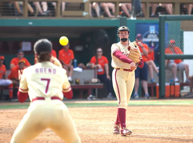Florida State softball beat Auburn 4-0 to win the NCAA Tallahassee Regional title on Sunday, May 18, 2025 at Seminole Softball Complex