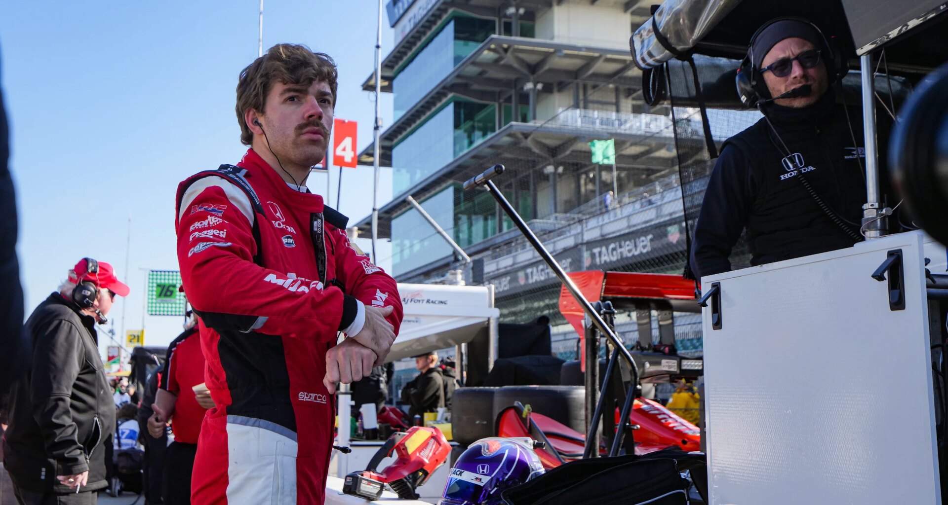 Watch Louis Foster's crash in IndyCar practice at St. Petersburg