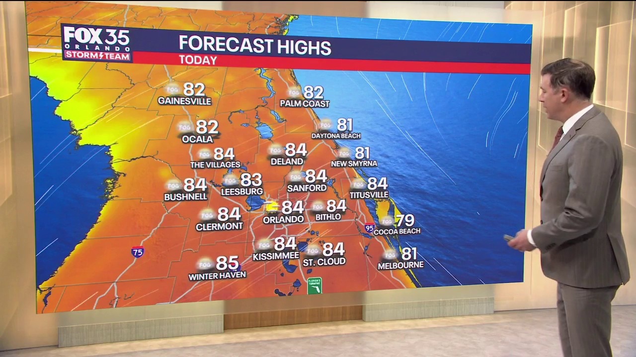 Orlando AM Weather Forecast: Temps above 80 but chill on the way