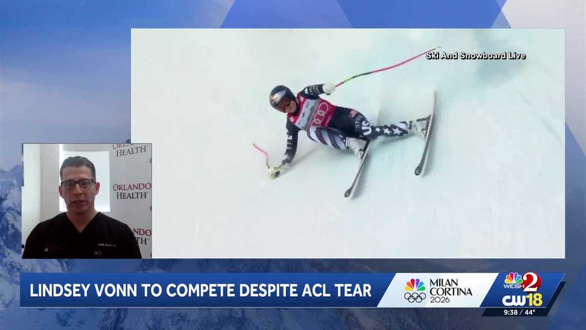 Orlando doctor explains Lindsey Vonn's potential Olympic challenges despite ACL tear