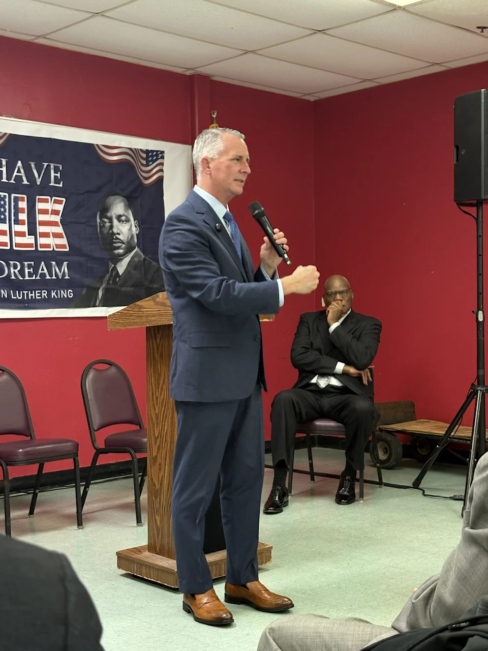 David Jolly at a town hall meeting in Tallahassee where he said Florida and the country is suffering from a complete moral failing of elected leaders