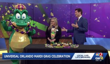 Prince Gator makes debut at Universal Mardi Gras: International Flavors of Carnaval