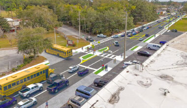 The proposed road diet is expected to ease traffic flow concerns during drop-off and pick-up hours at San Jose Elementary School.