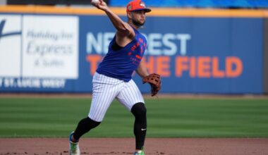 Mets newcomer Bo Bichette sees his first action at third base