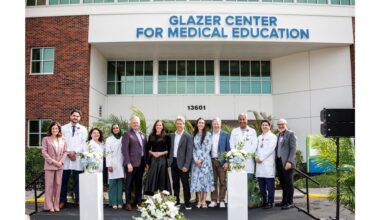 AdventHealth Tampa names Glazer Center for Medical Education to support future physician workforce
