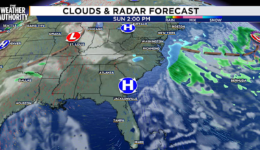 High pressure brings mild, sunny weekend weather