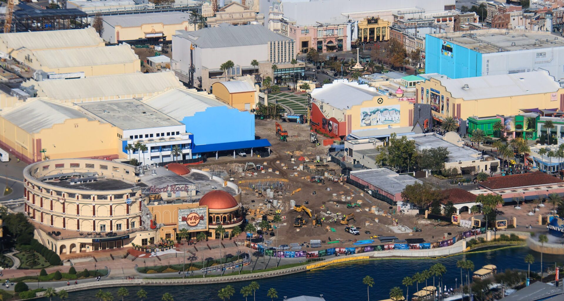 Aerial Photos Show Fast & Furious: Hollywood Drift Construction at Universal Orlando