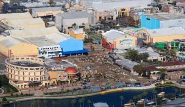 Aerial Photos Show Fast & Furious: Hollywood Drift Construction at Universal Orlando