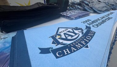 Fan fest yard sale includes Rays gear dating back to 2008
