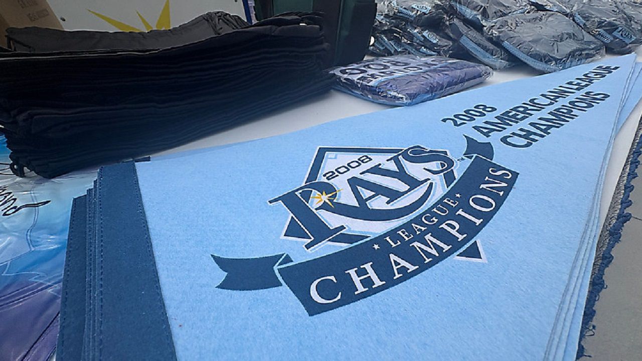 Fan fest yard sale includes Rays gear dating back to 2008