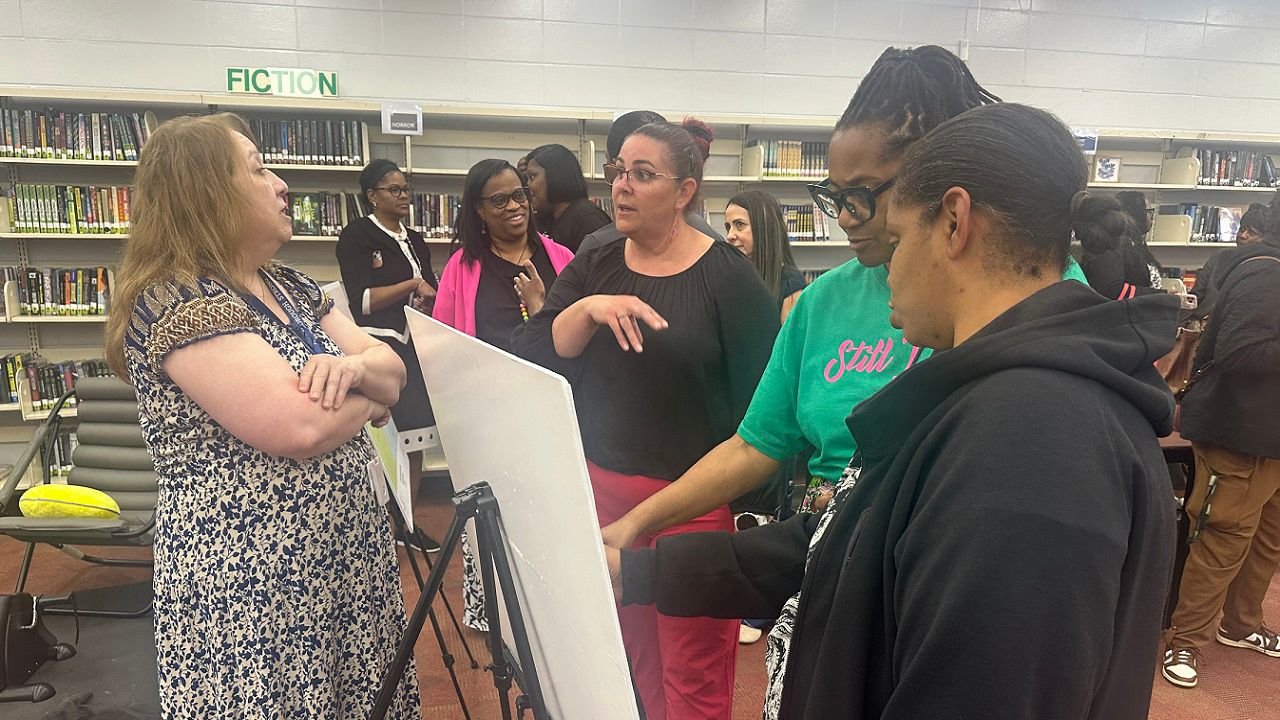 Hillsborough County Public Schools held a community meeting Wednesday about possible upcoming changes to Sulphur Springs K-8 and Young Middle Magnet Schools. (Spectrum News/Sarah Blazonis)