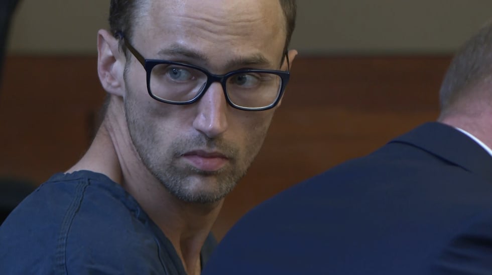 Daniel Spencer, the stepdad of 5-year-old Missy Mogle, appears in court.