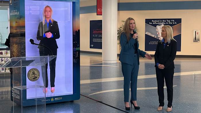 Controversial hologram removed from JAX after agreement ends, Deegan says ‘partisan attacks’ were unfair to airport
