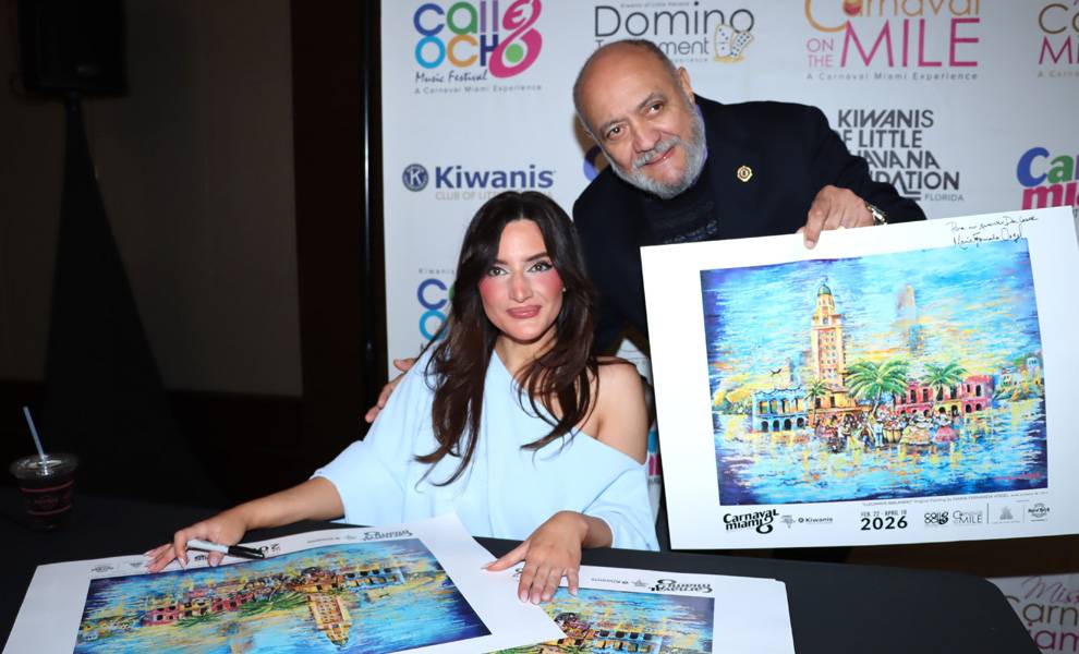 Carnaval Miami kicks off 2026 with music, art, and major economic impact 2 Poster named “Llegamos Bailando,” by acclaimed Nicaraguan-American artist Maria Fernanda Vogel.