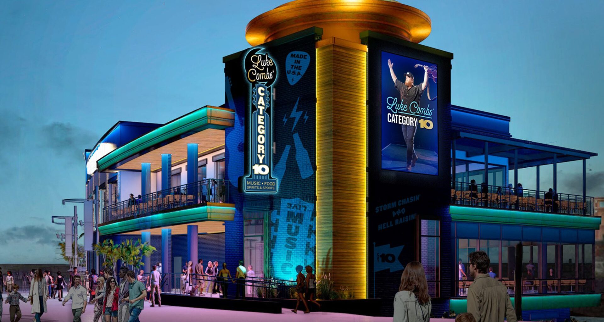 Luke Combs club at Universal CityWalk Orlando