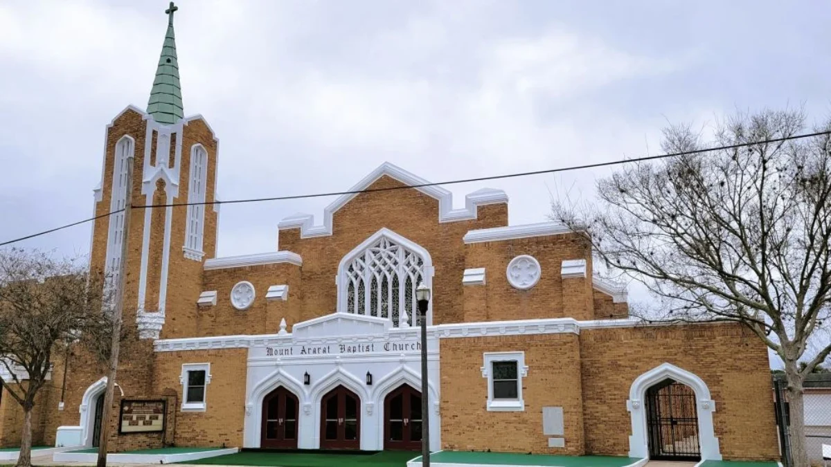 Exterior of Mount Ararat Baptist Church, which will become part of the U.S. Civil Rights Trail.
