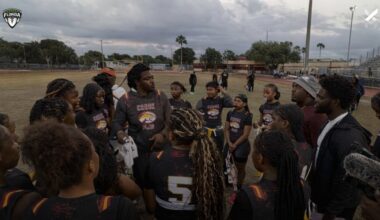 Coconut Creek stunned No. 14 St. Thomas Aquinas (Fort Lauderdale) to open the 2026 season on Tuesday. [Coconut Creek Flag Football/Instagram]