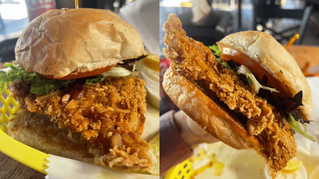 Fried grouper at Tavern at Bayboro
