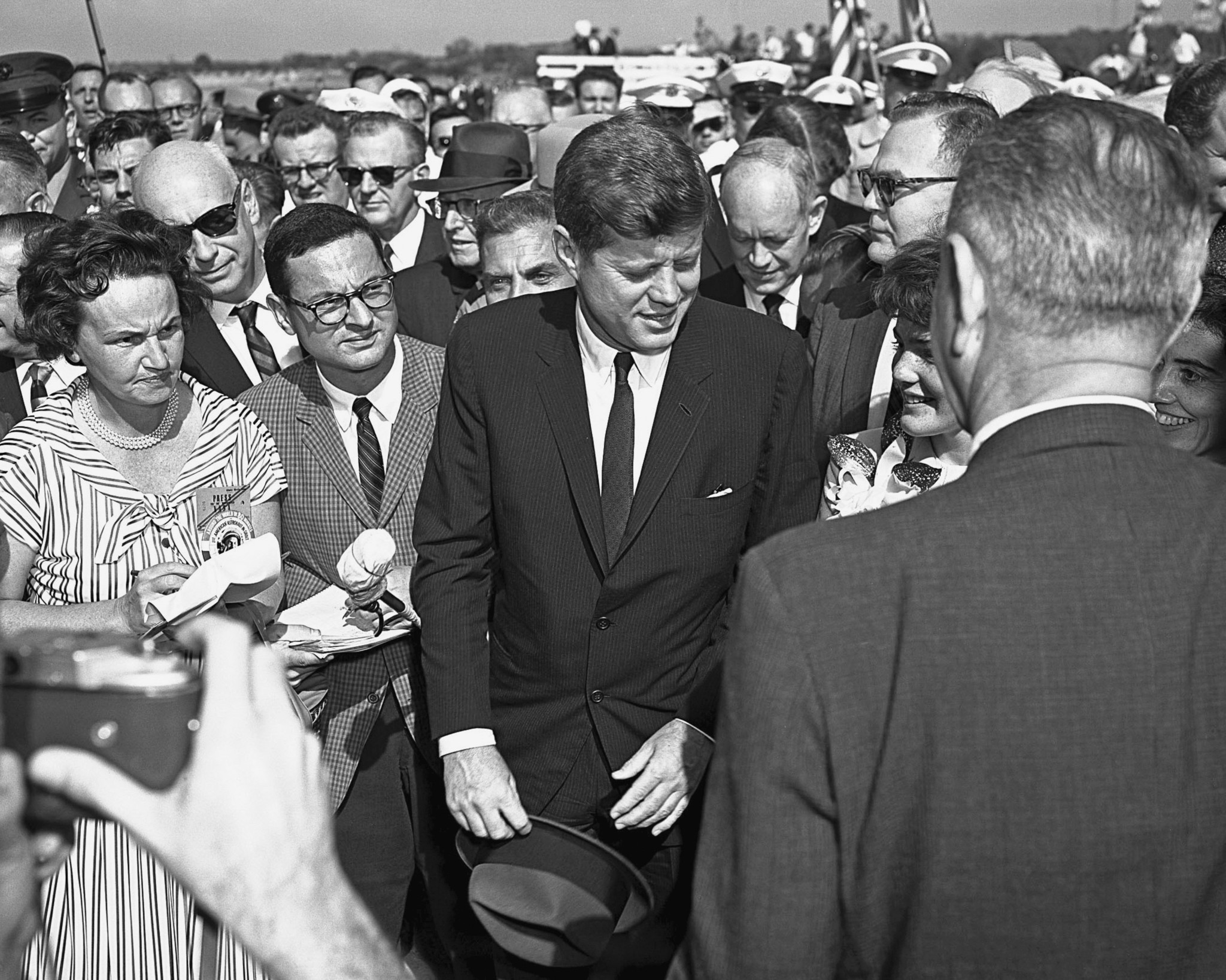 CAPE CANAVERAL, Fla. -- President John F. Kennedy honors John...