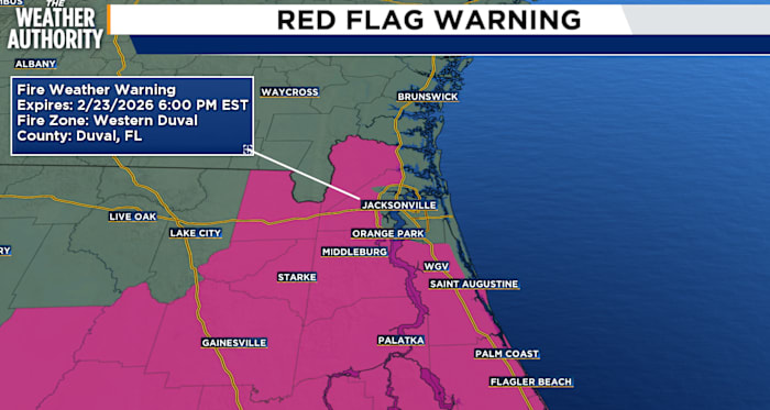 Winter has returned with dangerously high winds, dry conditions in Northeast Florida, Southeast Georgia