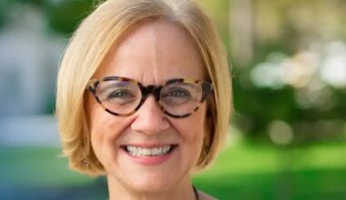 Depicted is a headshot of Miami mayoral candidate Eileen Higgins.