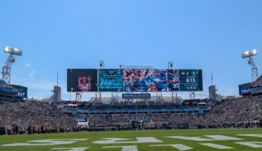 EverBank Stadium shown from field level