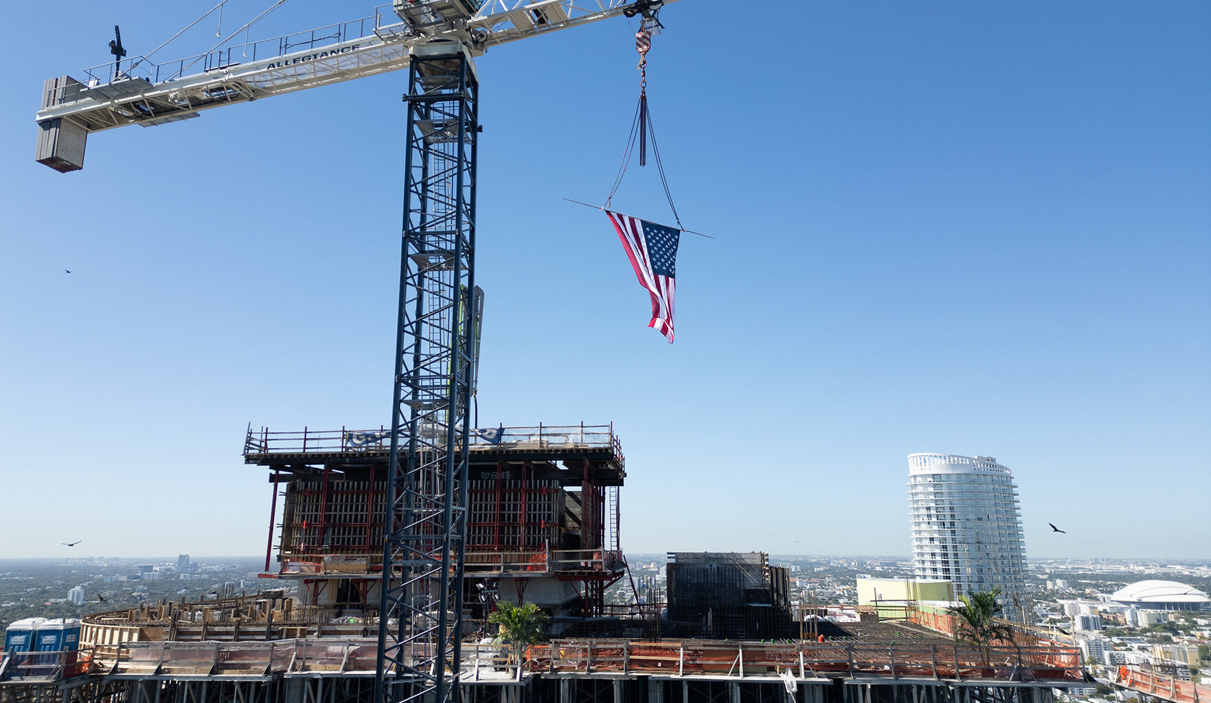 One Brickell Riverfront tops off twin towers as project remains ahead of schedule 