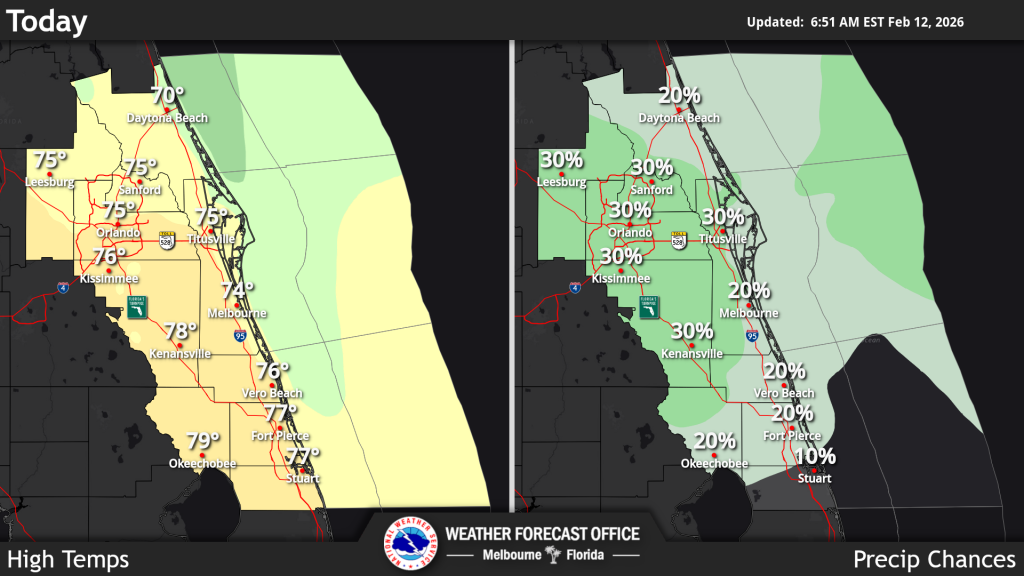 Dense fog advisory across east Central Florida, rain chances in afternoon – Orlando Sentinel