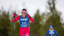 Regina Martinez Lorenzo of Mexico competes during the qualification for the women's 7,5km interval start classic Cross-country event at the Granasen CC Arena during the FIS Nordic World Ski Championships in Trondheim, Norway on February 26, 2025. (Photo by Jonathan NACKSTRAND / AFP via Getty Images)
