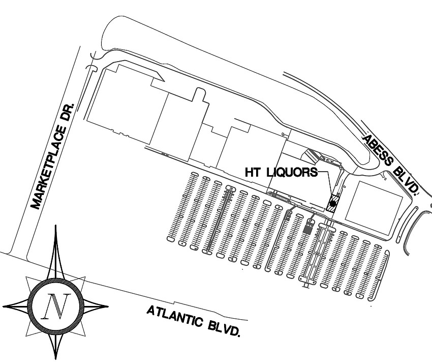 A Harris Teeter liquor store is planned adjacent to the grocery.