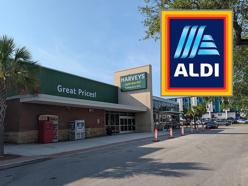 The Harveys Supermarket at 777 N. Market St. in Downtown Jacksonville is being converted into an Aldi grocery.