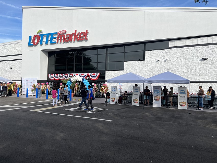 Lotte Plaza Market opened in the former Best Buy at 9355 Atlantic Blvd.