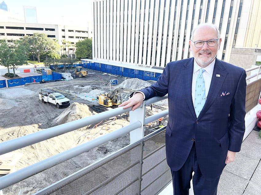 Construction is underway on McGehee Family Tower, the Baptist Medical Center and Wolfson Children’s Hospital emergency center expansion on the Downtown Jacksonville Southbank. Michael Mayo, president and CEO of Baptist Health, said Sept. 17 that when the project is completed in 18 to 24 months, it will be a significant upgrade.