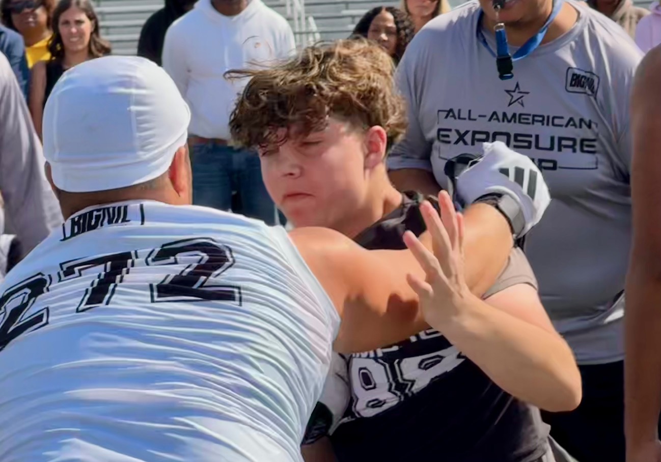 East RIdge senior Fenway Cochrane battles West Orange sophomore Couper...