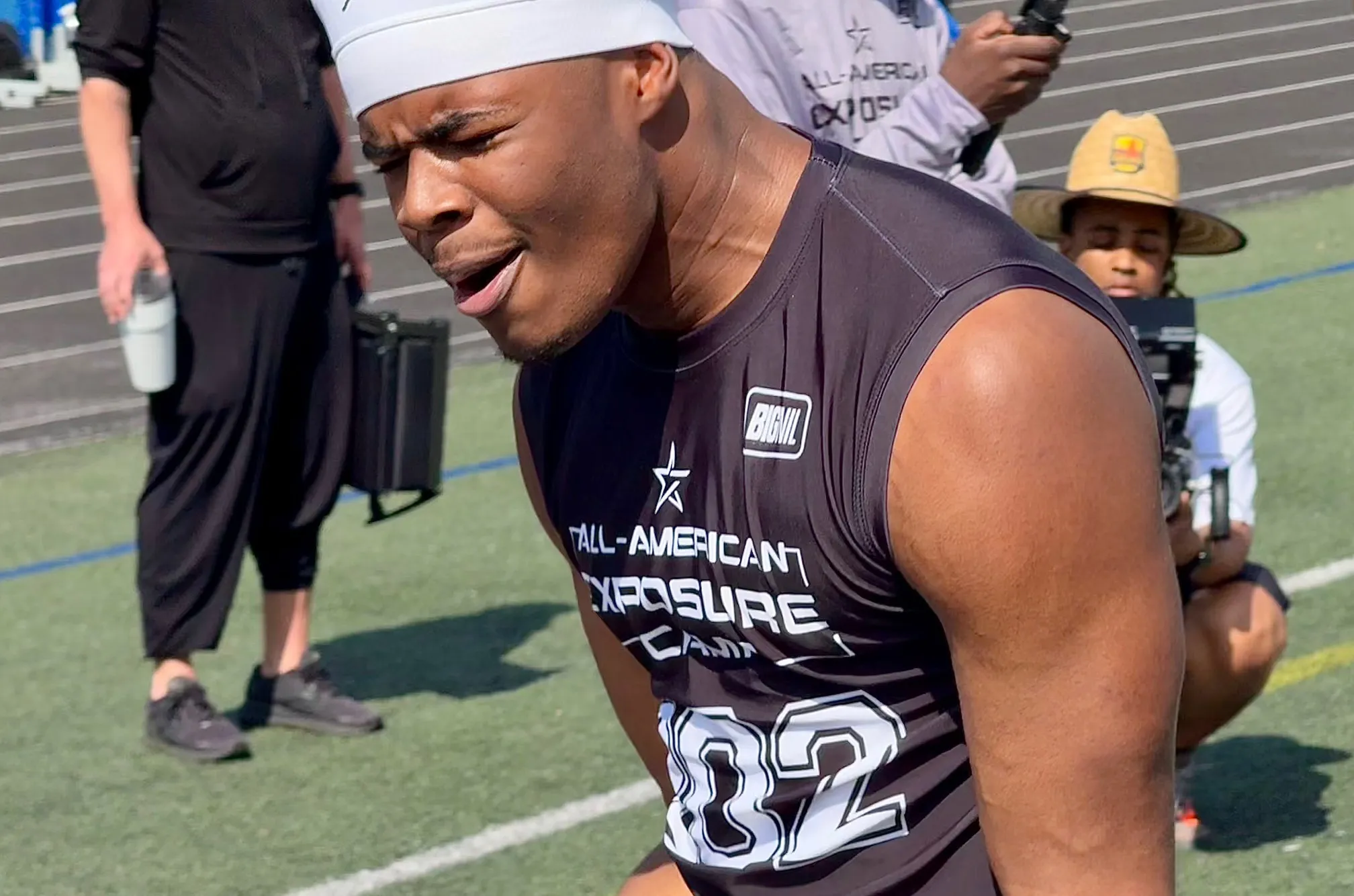 Cocoa junior Elyias Wilson at the 2026 Orlando All-American Exposure...