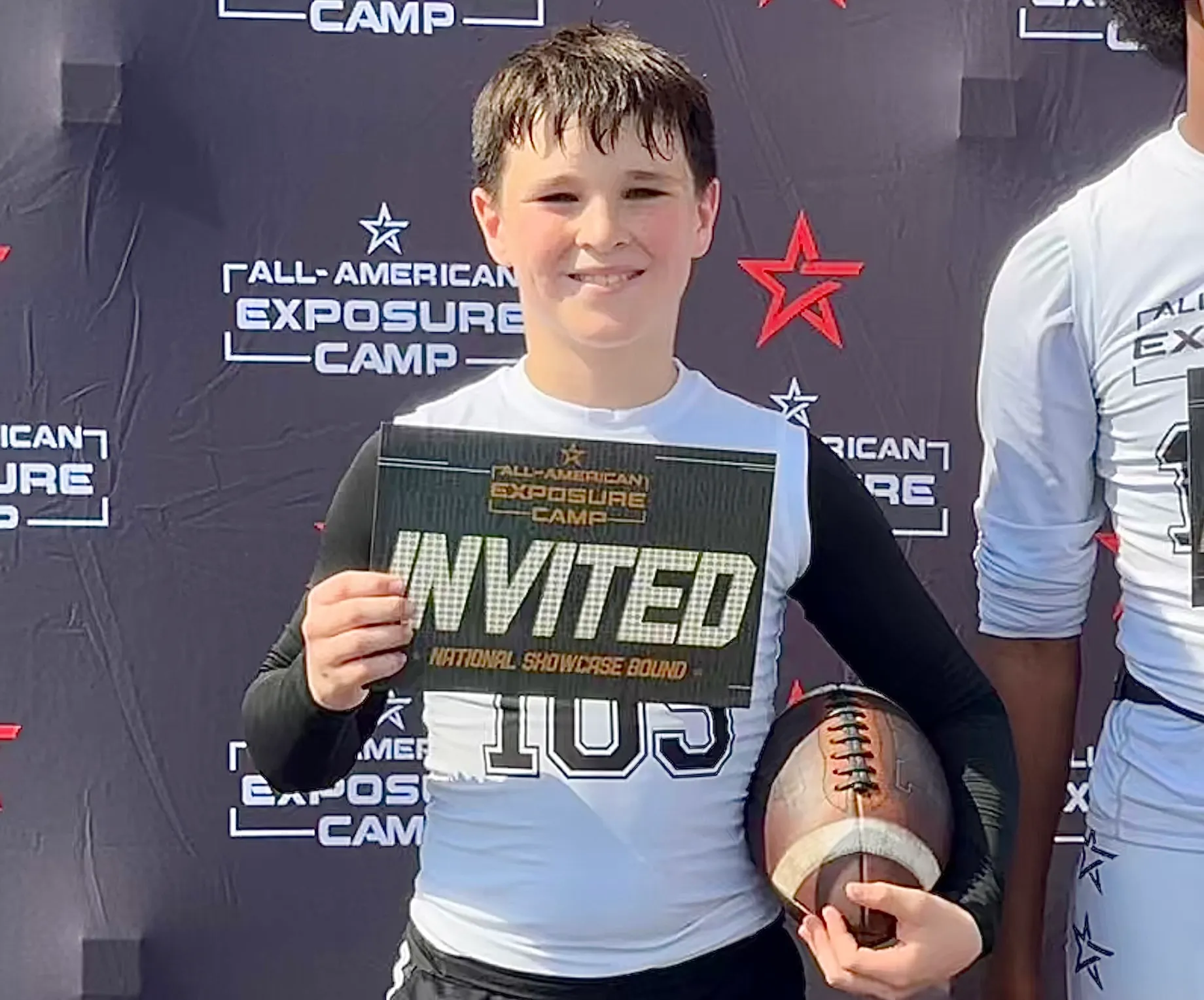 Young guns quarterback MVP Asher Maloney of Hamlin Elementary.CFCA at...