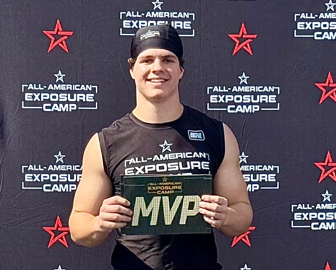 Linebacker MVP Edgewater junior Gunner Voorheis at the 2026 Orlando...