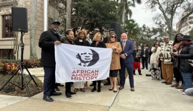 St. Petersburg celebrates Black History Month with a flag raising ceremony