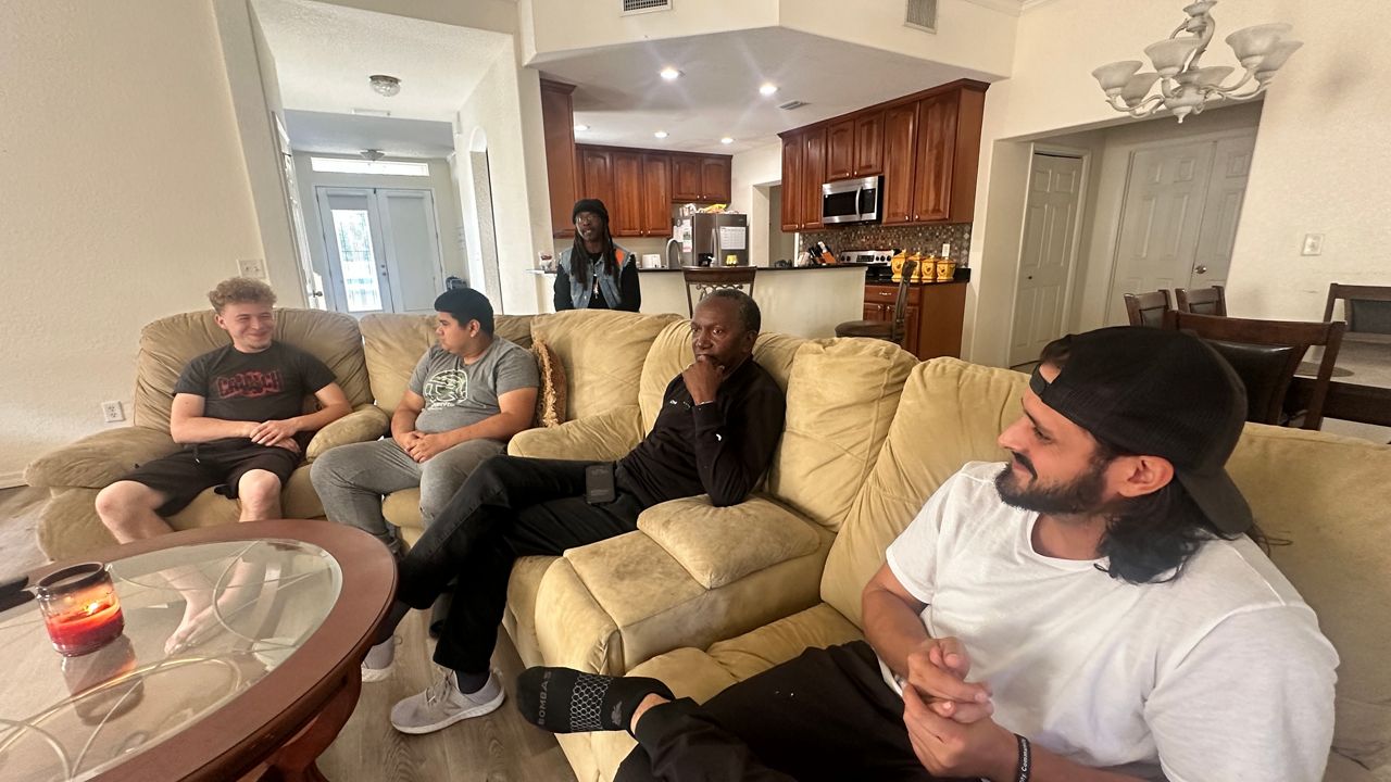 Faith Youth Services operates a transitional home in St. Pete for young men who have aged out of foster care. But the organization says demand far exceeds space. They are raising funds and with the help of YIGBY have partnered with two local churches to build housing options. (Spectrum News/Fadia Patterson)